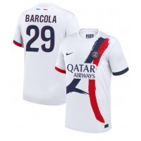 Fotbalové Dres Paris Saint-Germain Bradley Barcola #29 Venkovní 2024-25 Krátký Rukáv